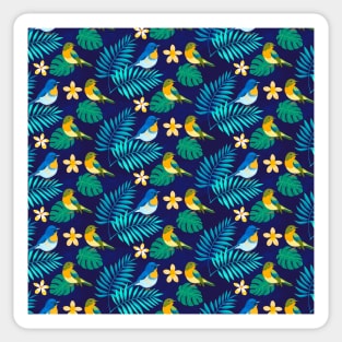 Tropical pattern with birds Sticker